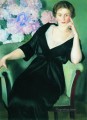 ルネ・イワノヴナ・ノットガフトの肖像画 1914年 ボリス・ミハイロヴィチ・クストーディエフ 美しい女性 女性